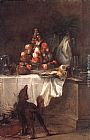 Jean Baptiste Simeon Chardin Famous Paintings - The Buffet